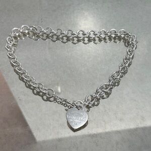 Tiffany & Co. Silver Heart Tag Necklace